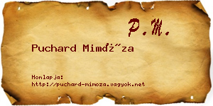 Puchard Mimóza névjegykártya